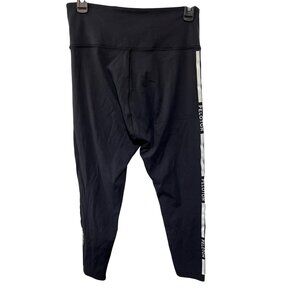 Peloton Womens Black High-Waisted Logo Leggings Size L